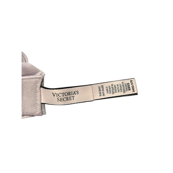 Victoria's Secret Womens Lined Demi Bra Sz 34DD Underwire Adjustable Strap - Picture 5 of 6